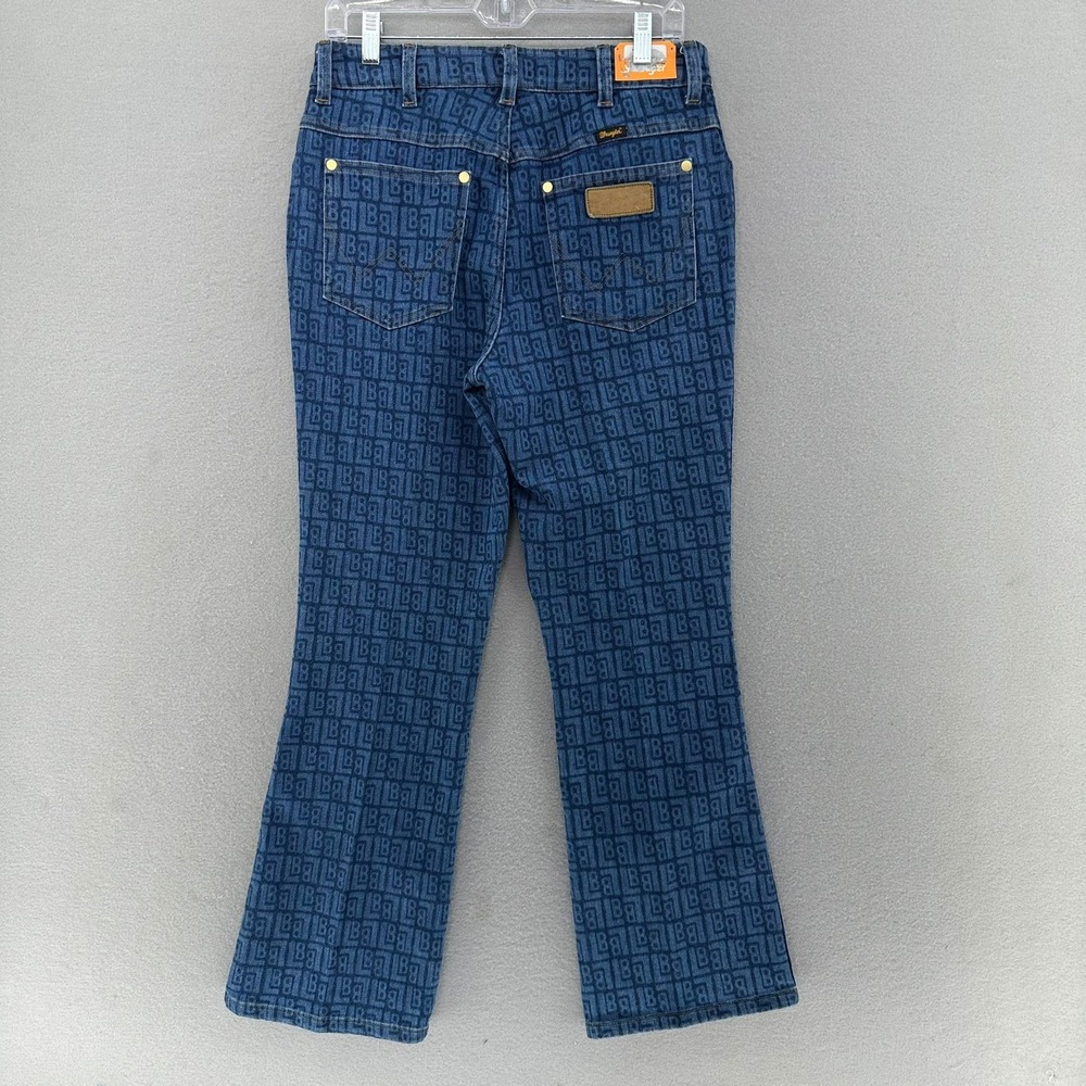 Wrangler x Leon Bridges Laser Wrock Flare SZ 29 High Rise Kick Flare Colab NEW - Picture 2 of 7